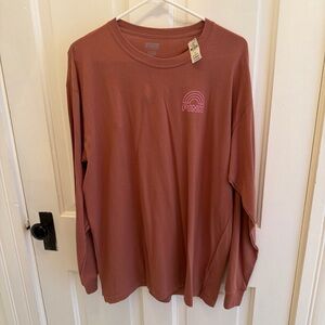 Victoria’s Secret PINK Campus Long Sleeve Tee Size L Brand New